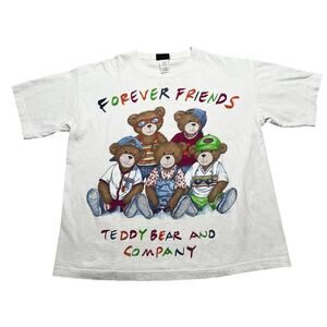 Vintage 90’s Teddy Bear Company Friends Forever Shirt Adult L / XL Retro / Y2K